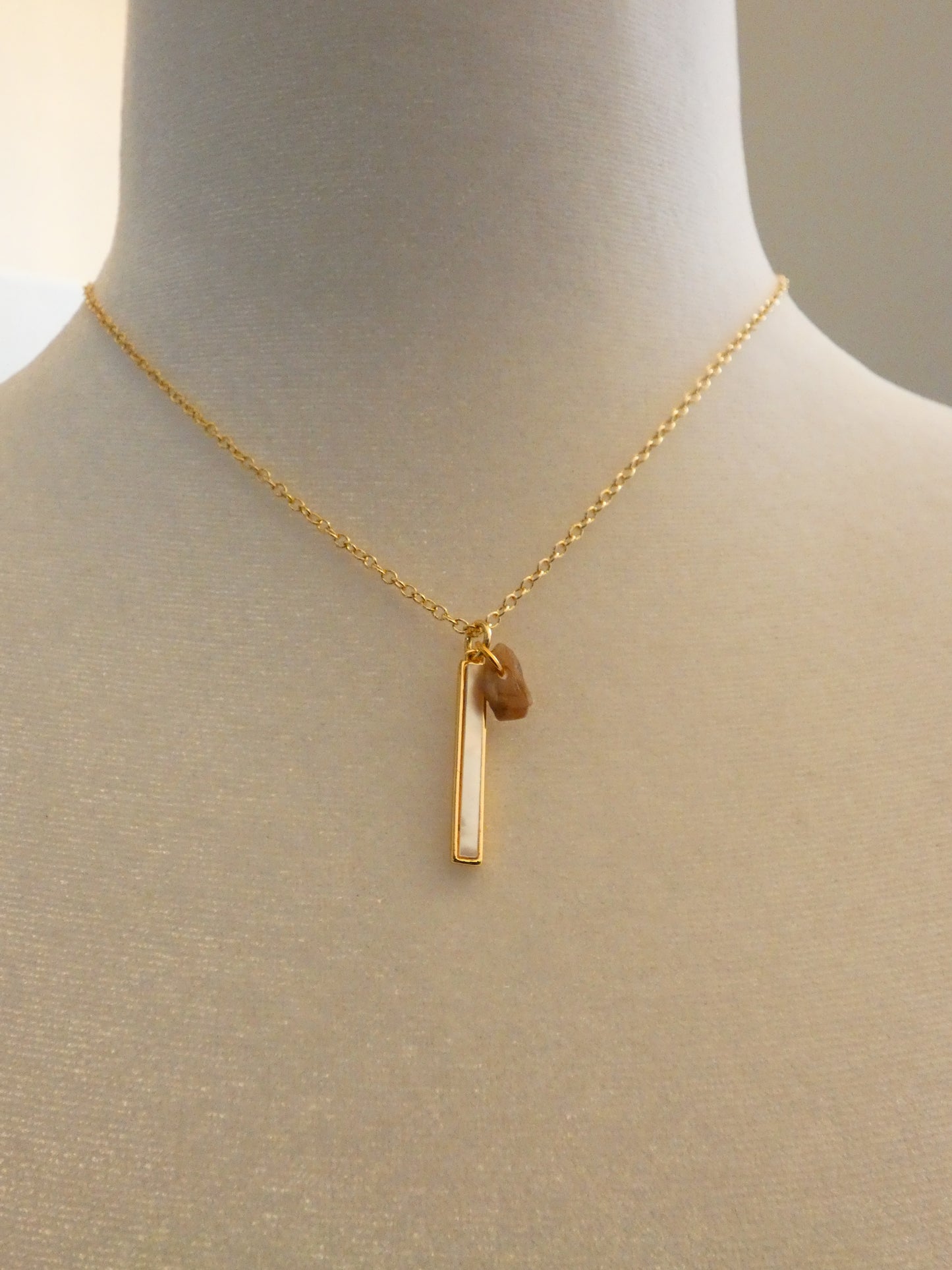 Gold Charm Cluster Necklace