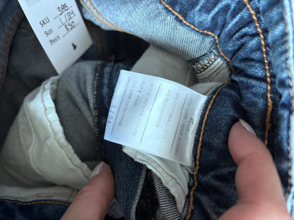 Kancan NWT Blossom Ultra High Rise Belted Mom Jeans  | Sz 24