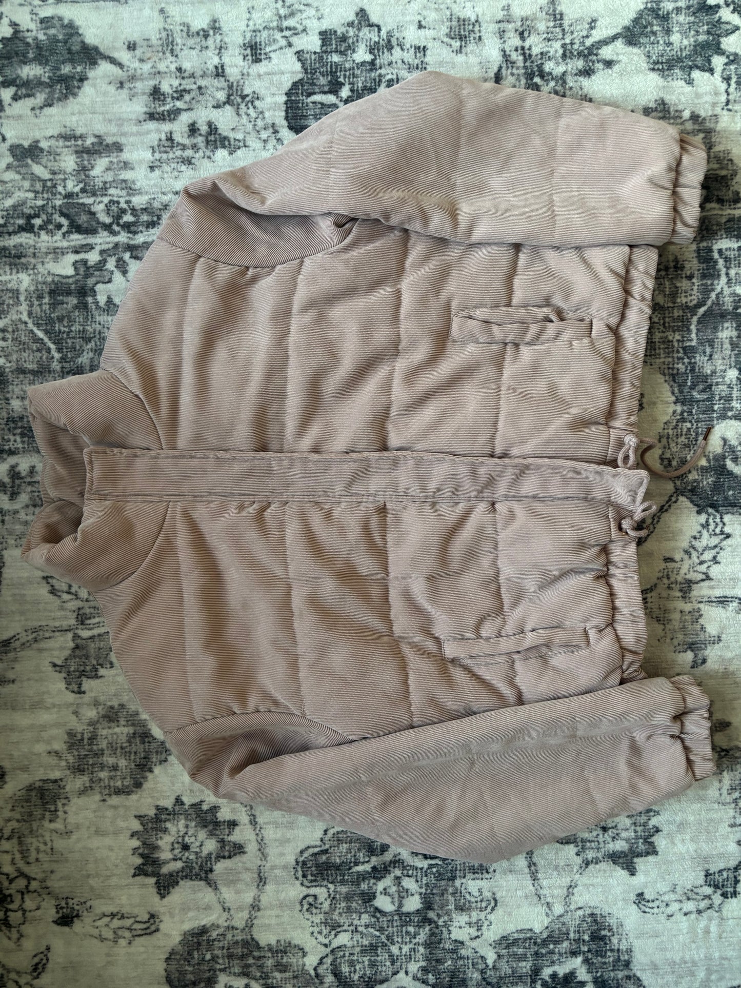 Tattoo Outerwear Pink Corduroy Quilted Jacket | XL (fits like Medium or Large) (D102P3)