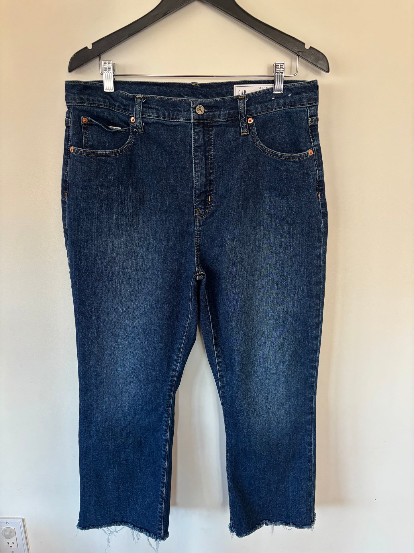 Gap Kick Fit High Rise Dark Wash Denim | Sz 16/33 (N12N18)
