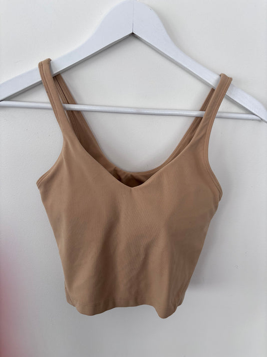 Lululemon Align Cropped Tank in Cacao | Sz 2 (approx)(M03Wh2)