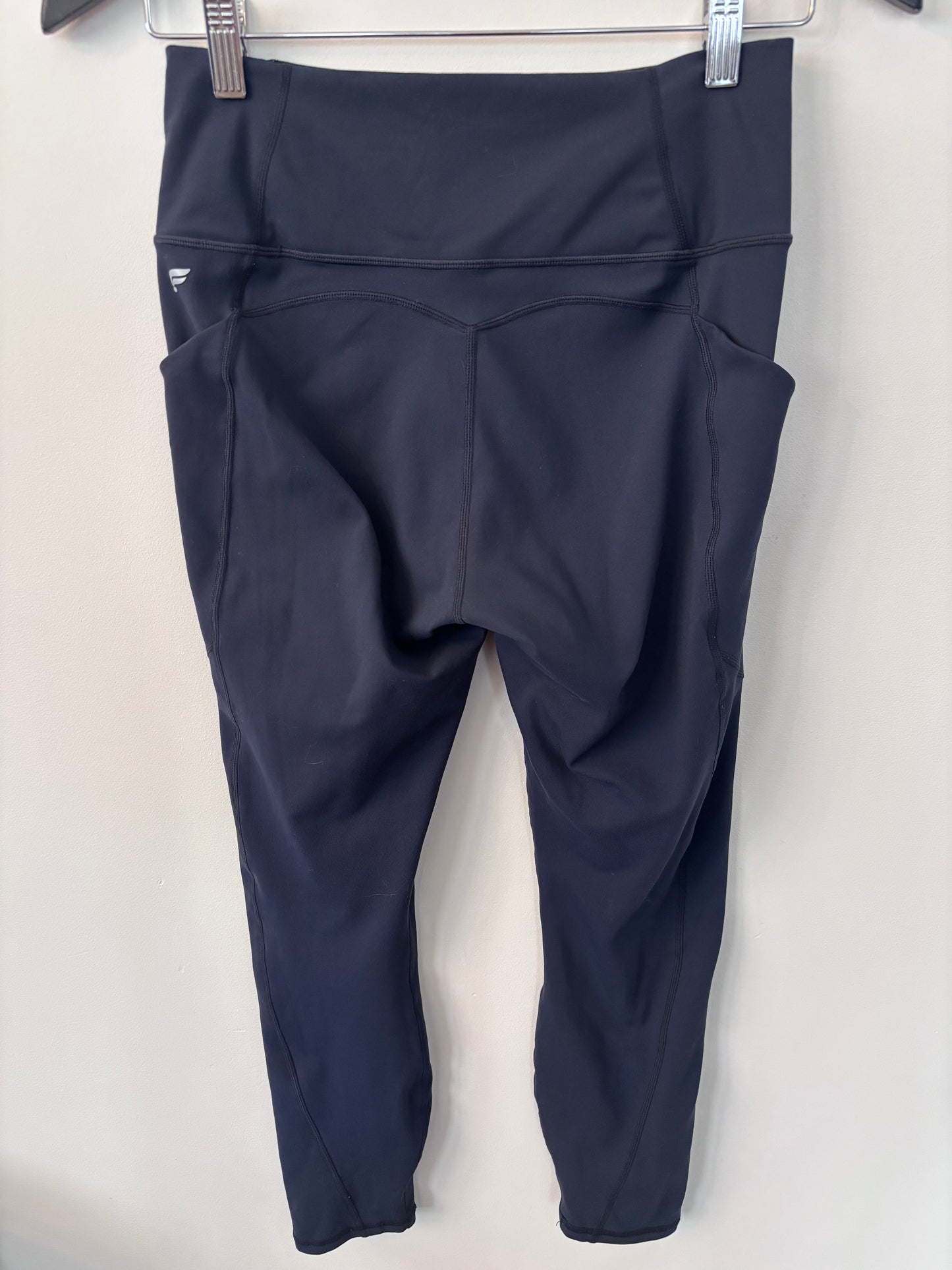Fabletics PureLuxe High Rise Pocket 7/8 Leggings in Navy 24" | Sz Medium (F20L9)