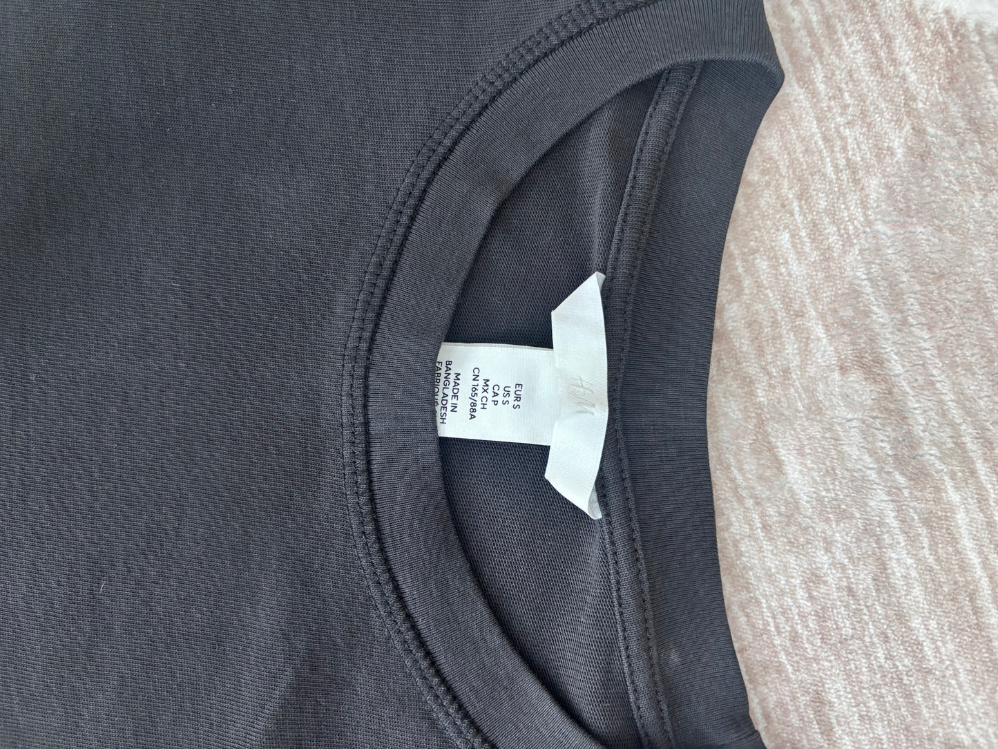 H&M Cotton Oversized Black T Shirt | Sz Small