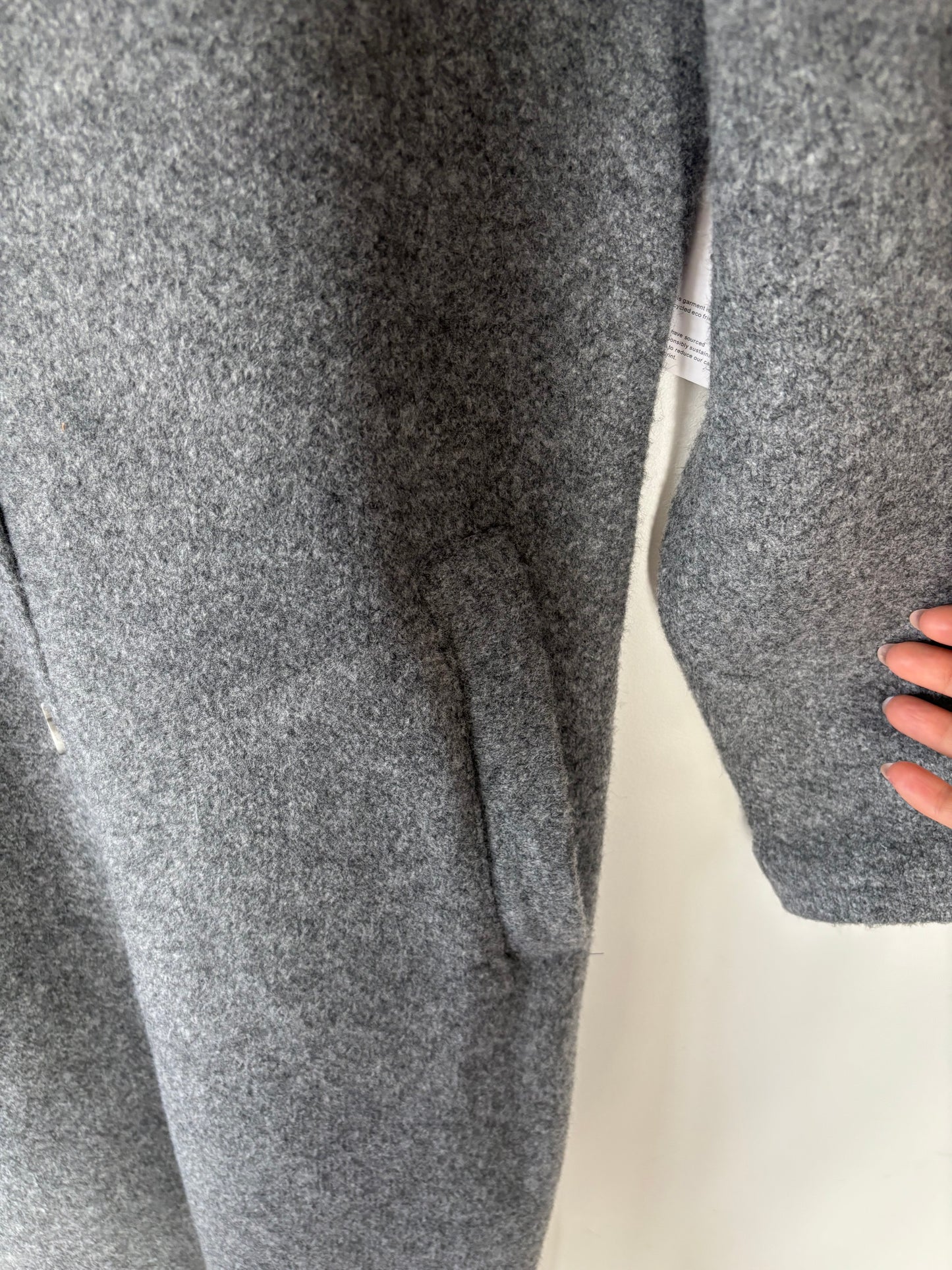 Lyla & Luxe Oversized Victoria Coat Dark Grey | Small (fits like medium or large)