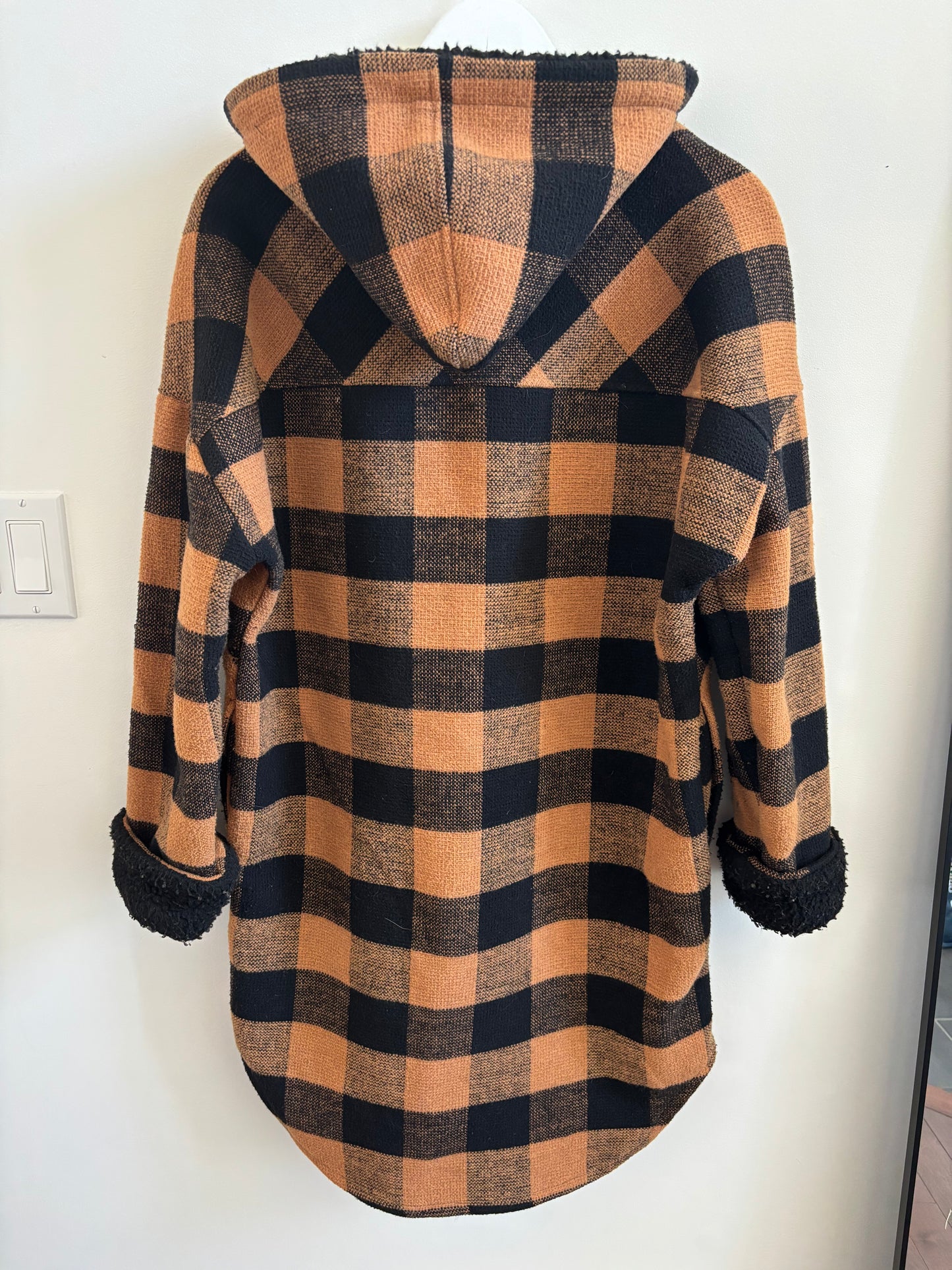 RD Style Hooded Plaid Jacket | XS (fits like medium) (O76LP)
