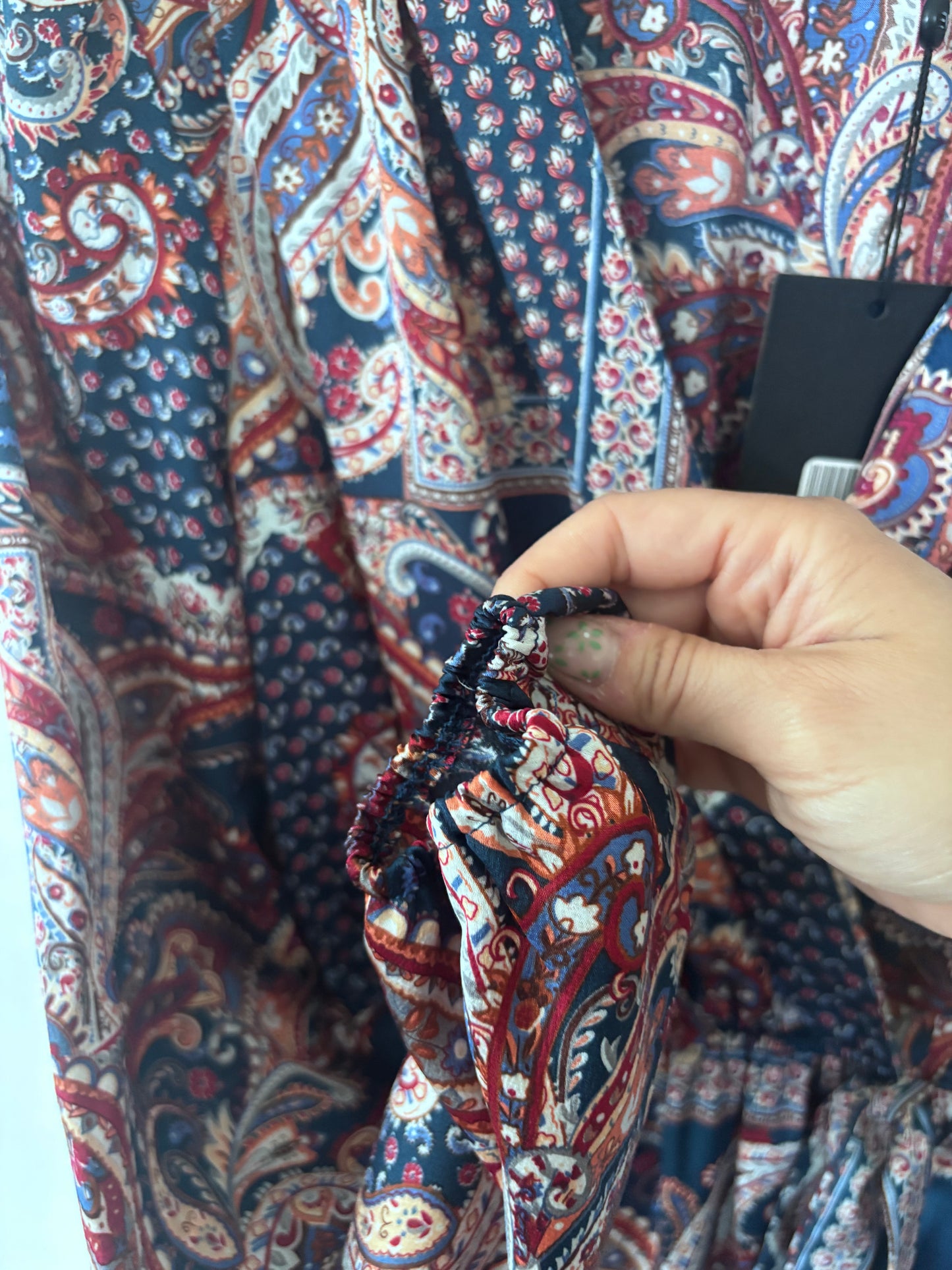 AngelEye Paisley Faux Wrap Dress NWT | Sz Small