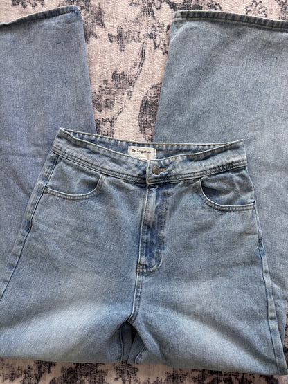 By Together Light Wash Wide Leg Jeans | Sz Medium (about sz 27)