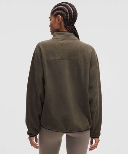 Lululemon Tumbled Fleece Full-Zip Jacket (olive green)| Sz XS (generous fit)