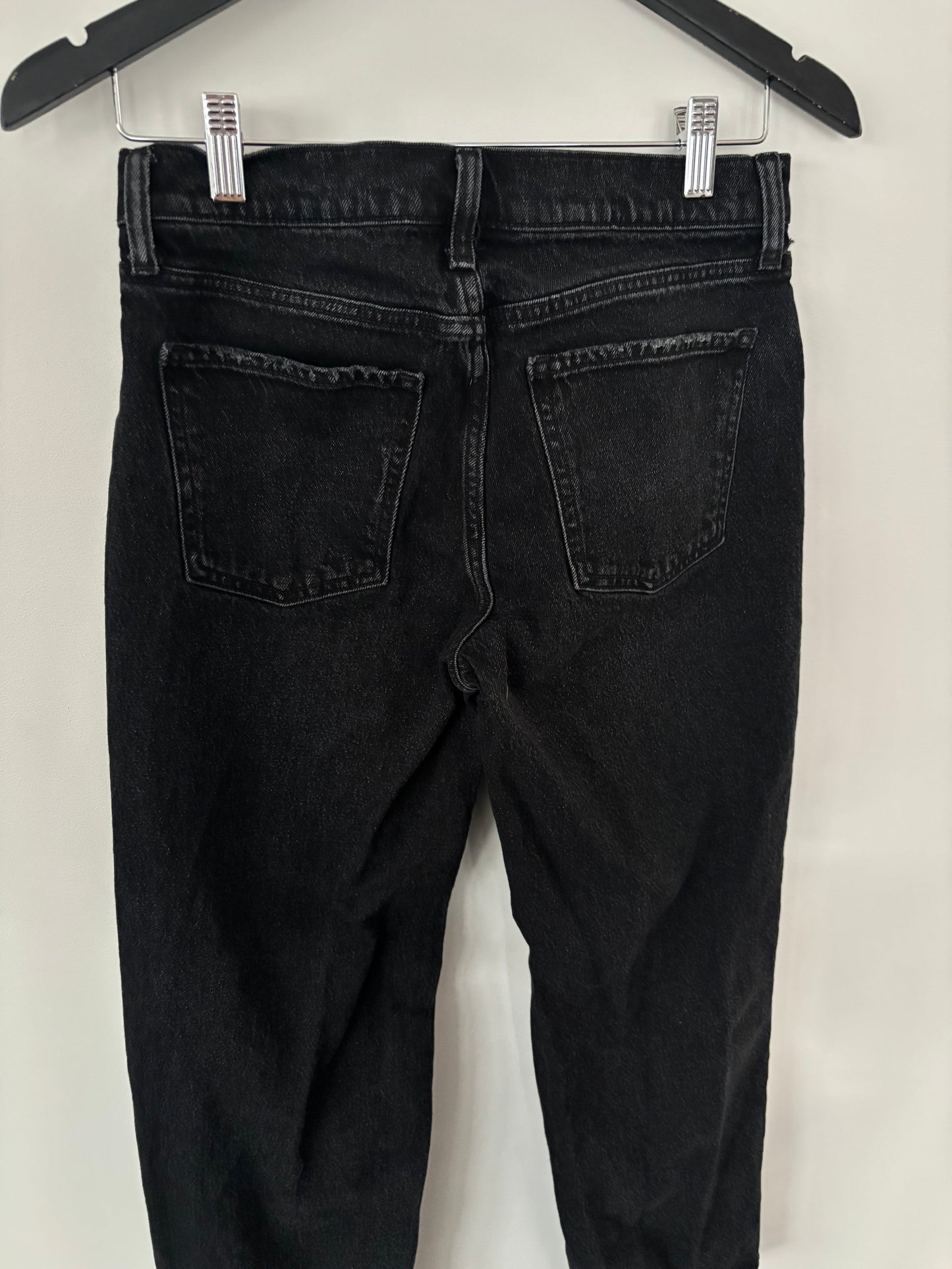 Old Navy Mid Rise Loose Boyfriend Jeans Black Wash | Sz 2 (J125E13)