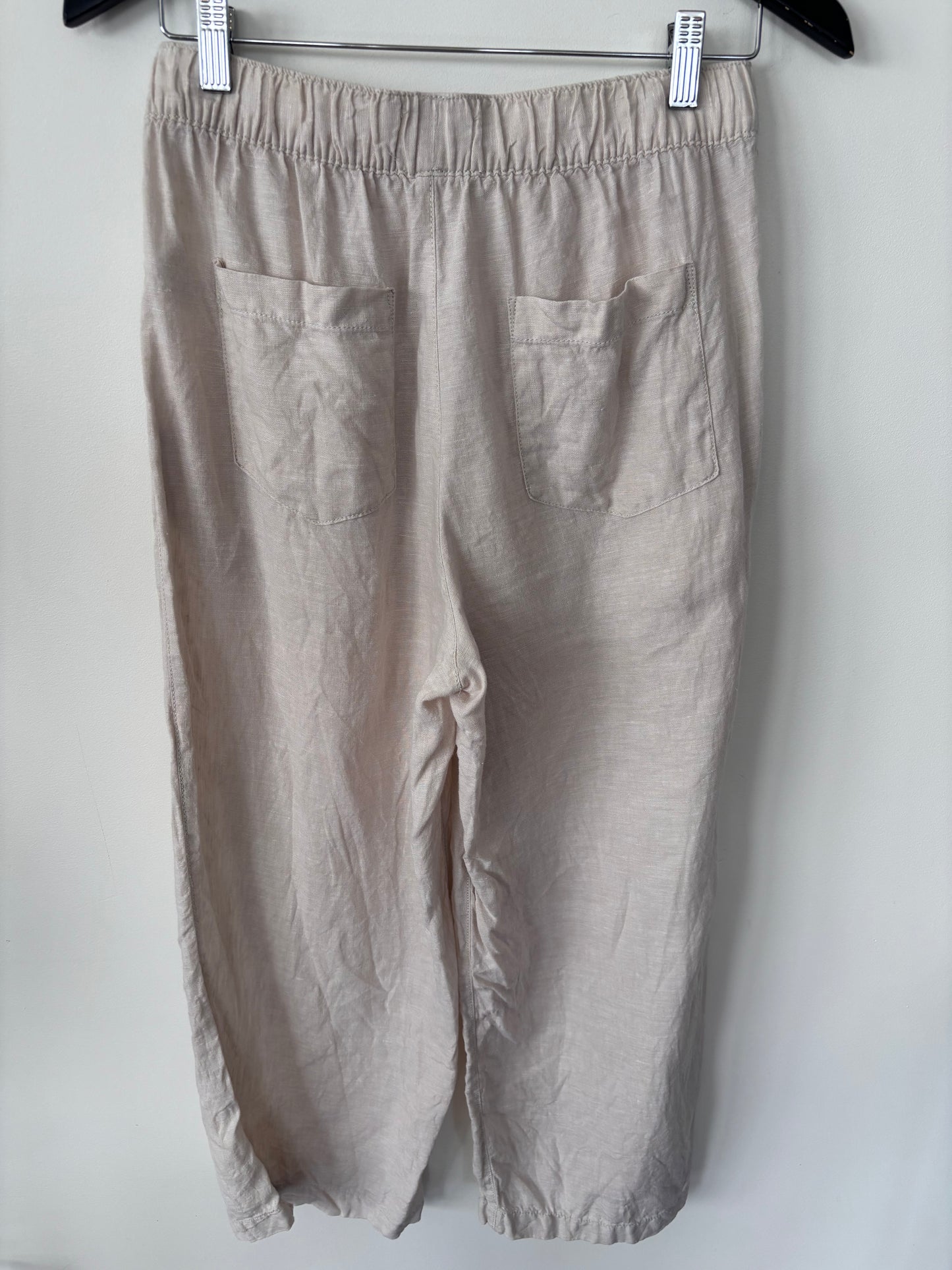 Cynthia Rowley Linen Cropped Pants | Sz Medium