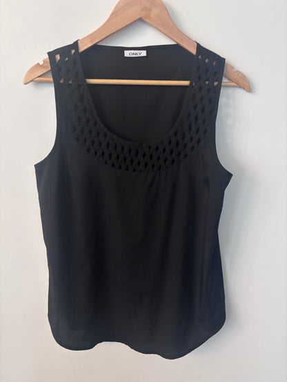 Only Netted Scoop Neck Tank | Sz Medium (oversized)