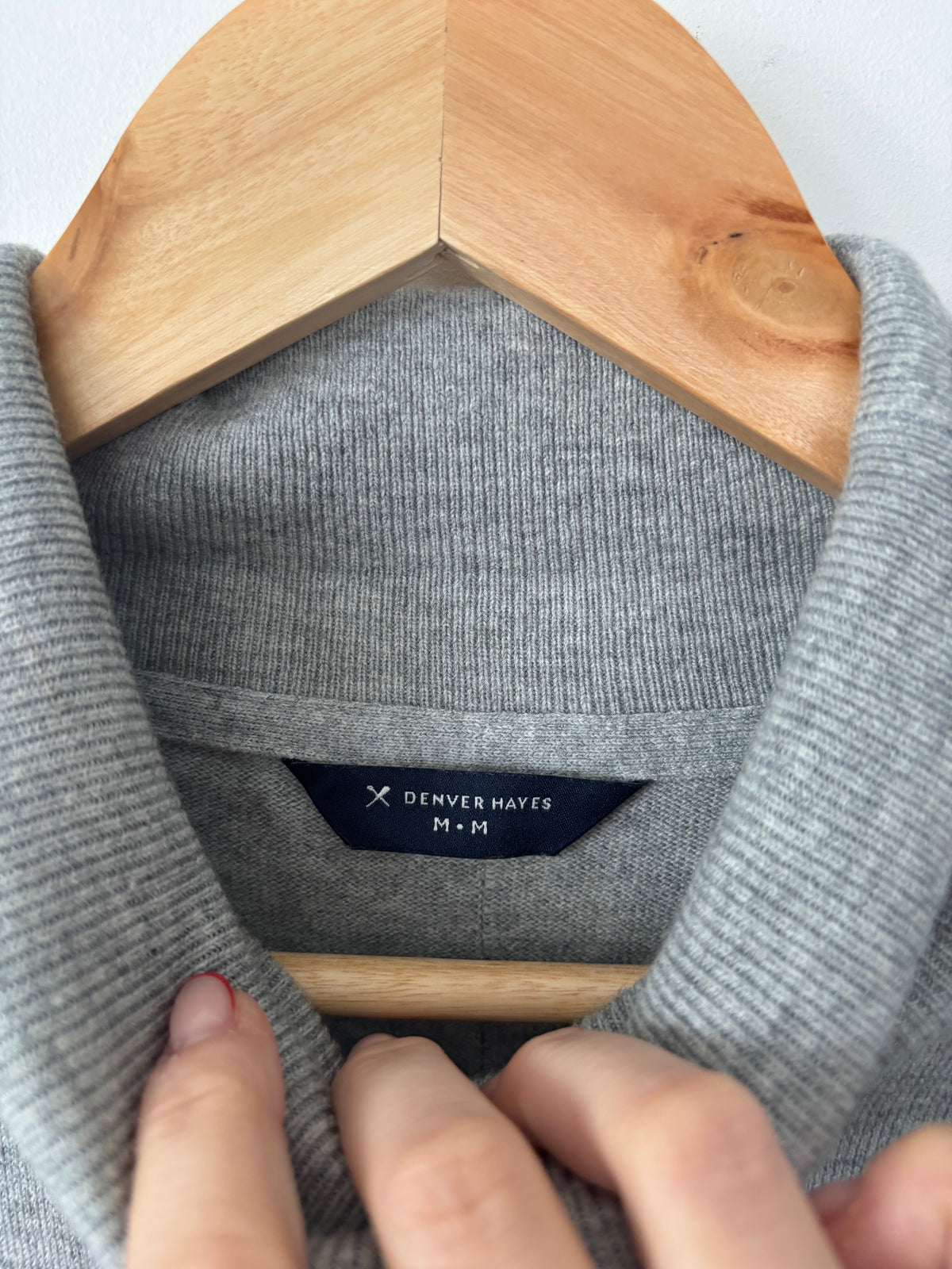 Denver Hayes Grey Lightweight Turtleneck | Sz (W5)
