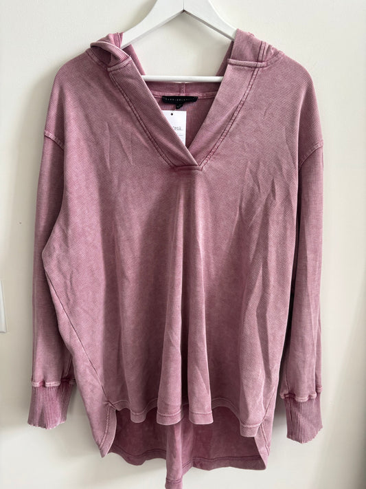 Jane & Delancey Terry Top Tunic Hoodie | XL