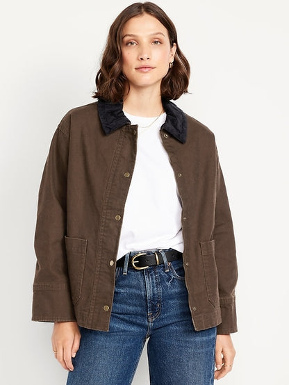 Old Navy Brown Barn Jacket | Sz XS (Fits like Small or Medium)