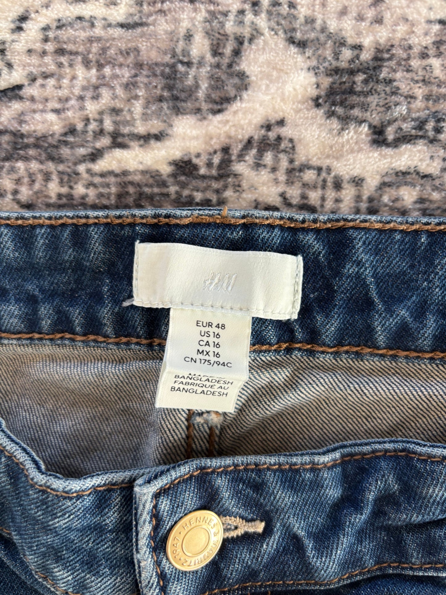 H&M Baggy Wide Denim | Sz 16 (N111N19)