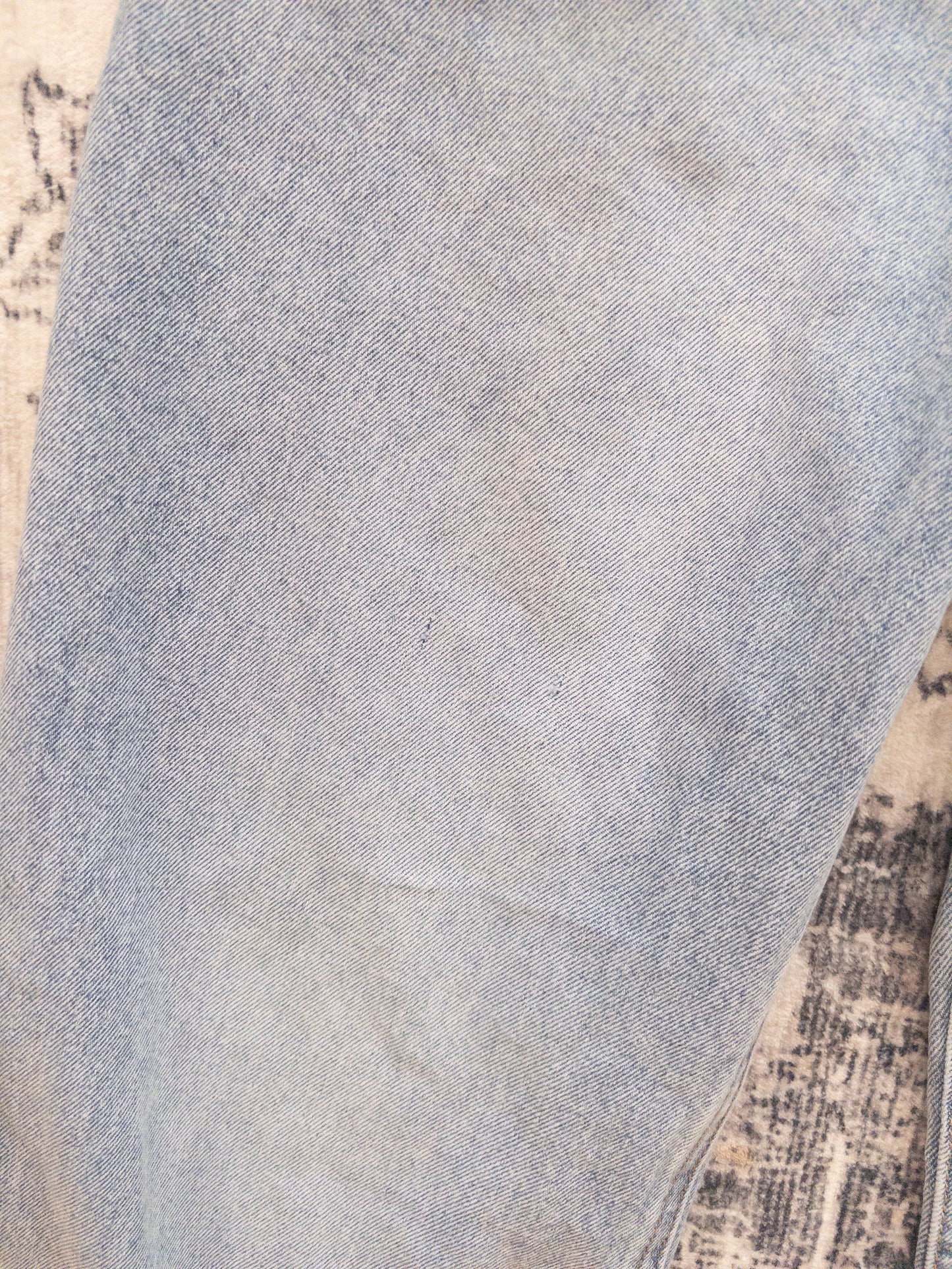 H&M Baggy Wide Leg Loose Button Fly Denim | 8 (N100S20)