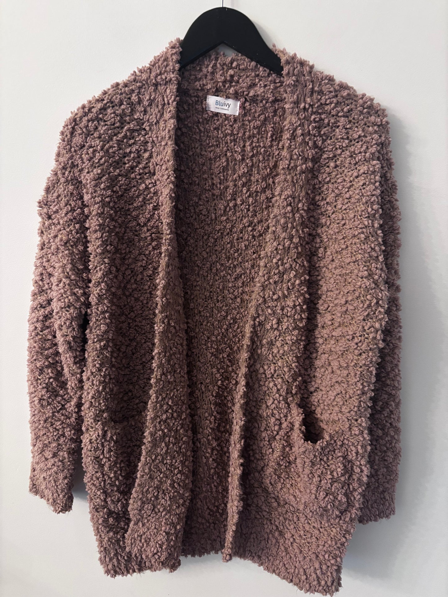 Bluivy Textured Open Cardigan | Sz S/M Oversized