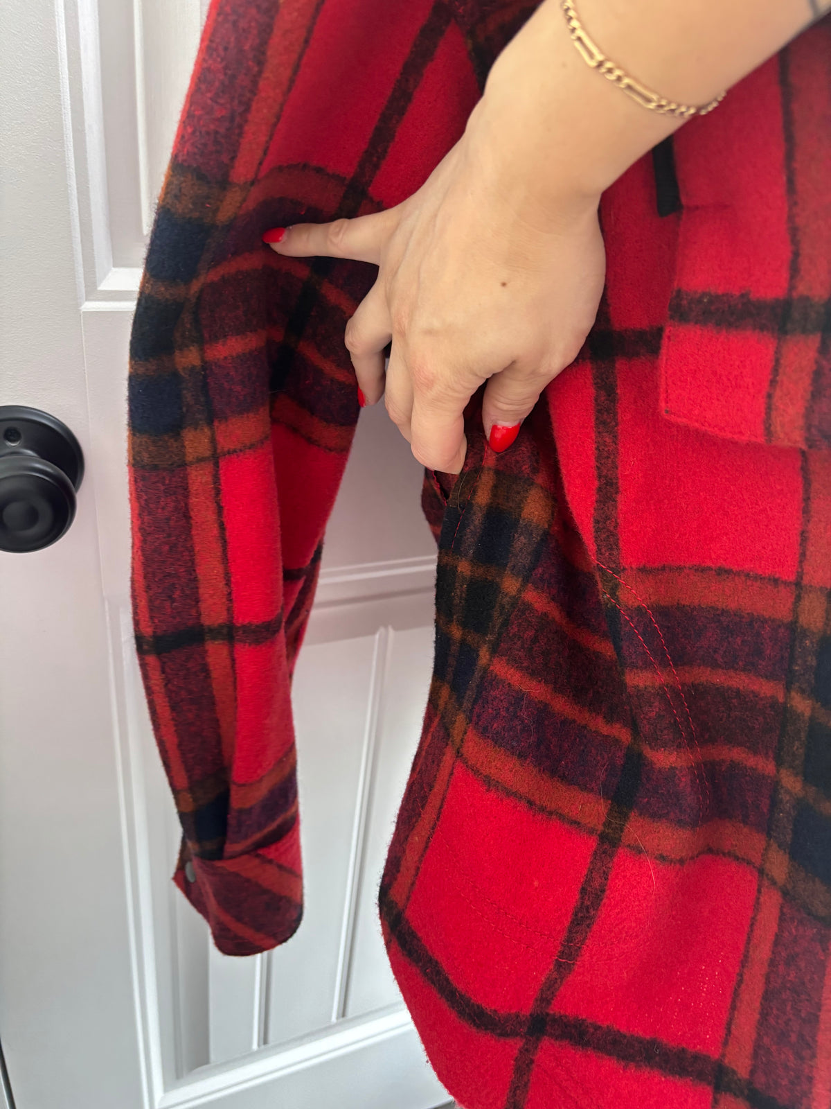We The Free "Cabin Cozy" Button Down Shacket  | Sz XS (very oversized, fits M)