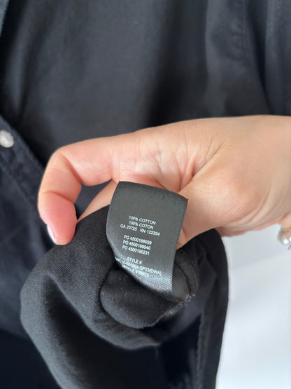 Denim Forum / Aritzia Black Jane Shirt | Sz Medium (oversized)