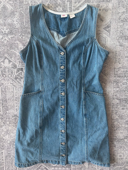 Levi's Vianna Denim Vest Dress | Sz Large