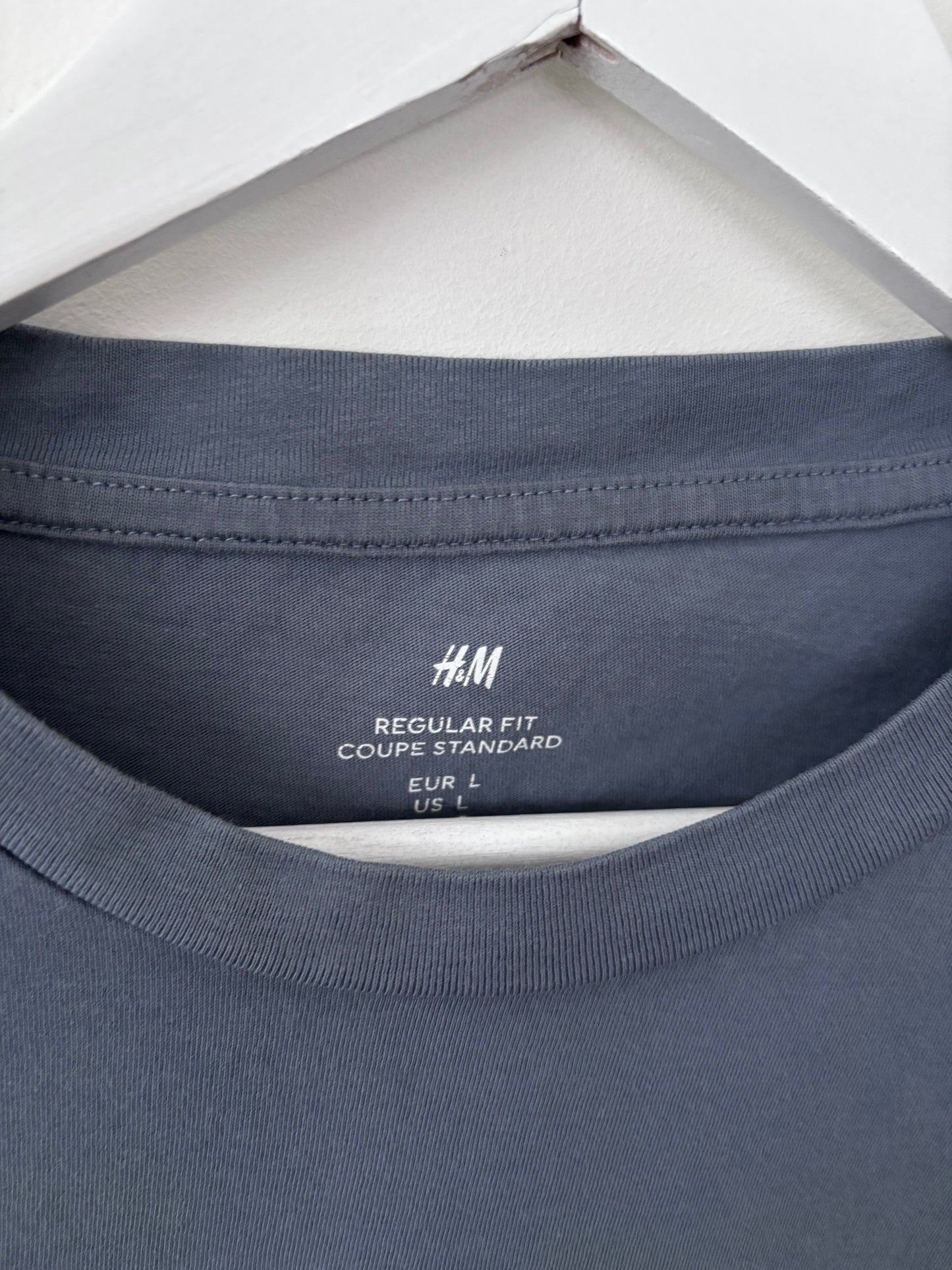 H&M Grey Blue Long Sleeve Tee | Sz Large
