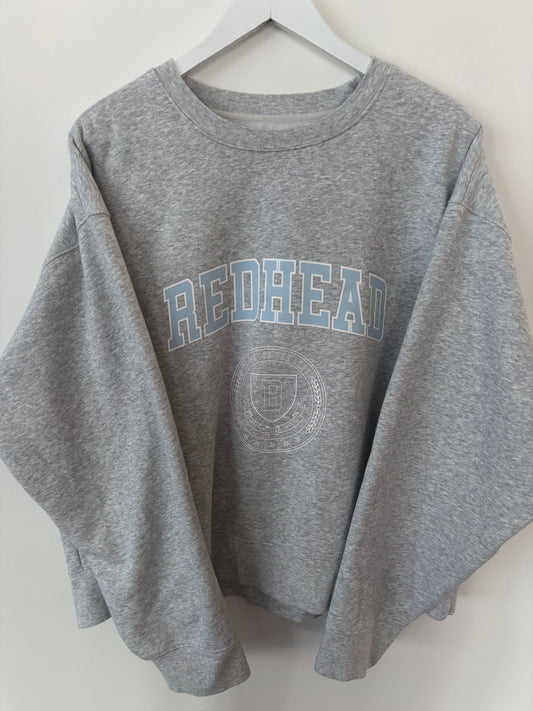 Brunette the Label "RedHead" Crewneck | Sz XL/XXL (F64P3)