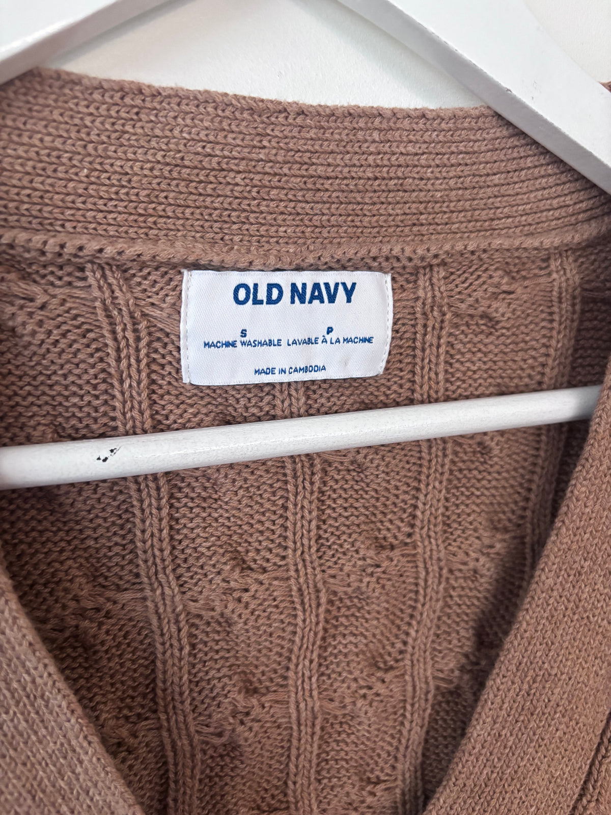 Old Navy Oversized Slouchy Cable-Knit Cardigan Sweater | Sz Small