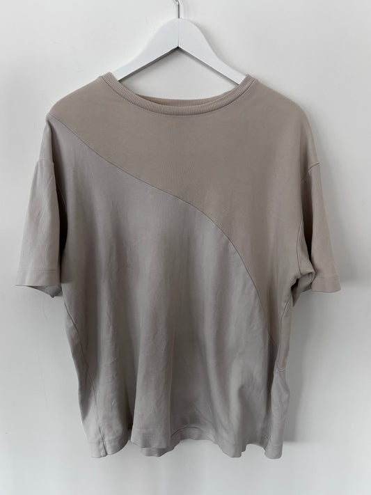 Zara Cream/Beige Cotton T Shirt | Sz Large