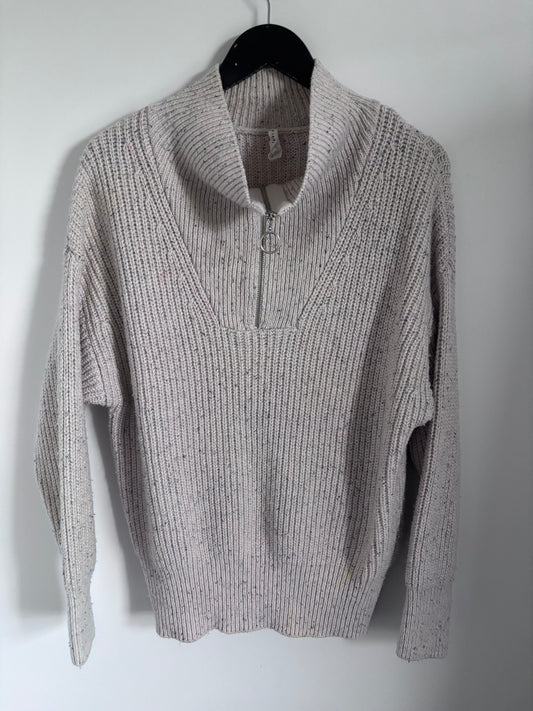 Paper Label Funnel Neck Knit Henley | Sz Medium (oversized) SER2