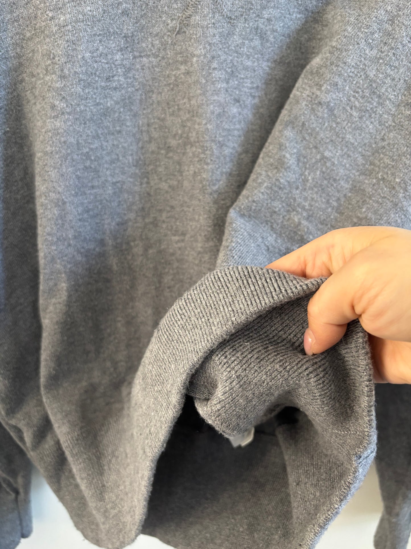 Zara Plain Grey Knit Sweater | Small (fits larger) (O110C1)