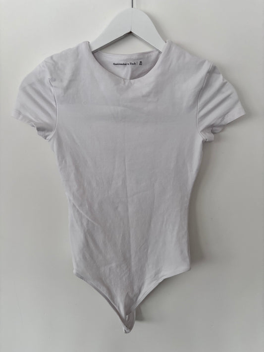 Abercrombie White T Shirt Bodysuit | Sz XS