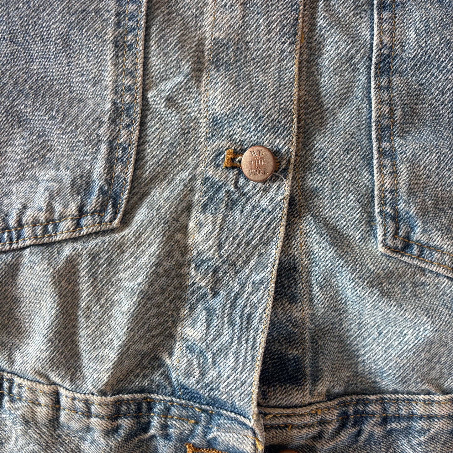 Free People Avery Denim Jacket | Sz Small (Fits like Large)(AG1)