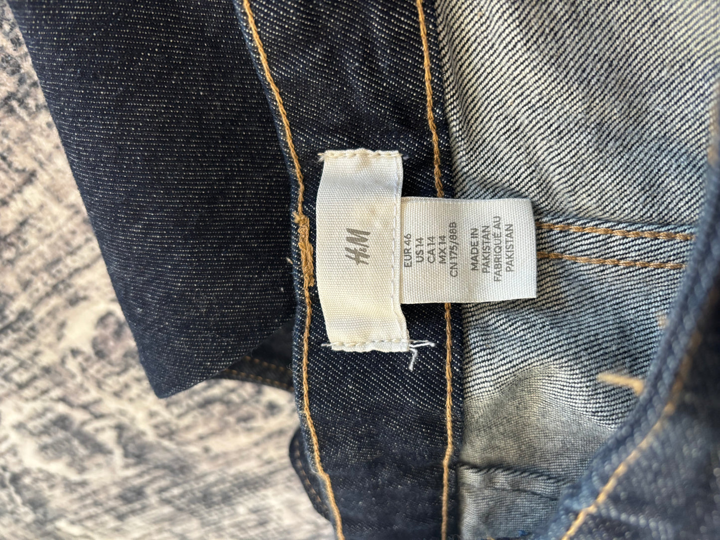 H&M Denim Creased Pants | Sz 14 (N108N19)