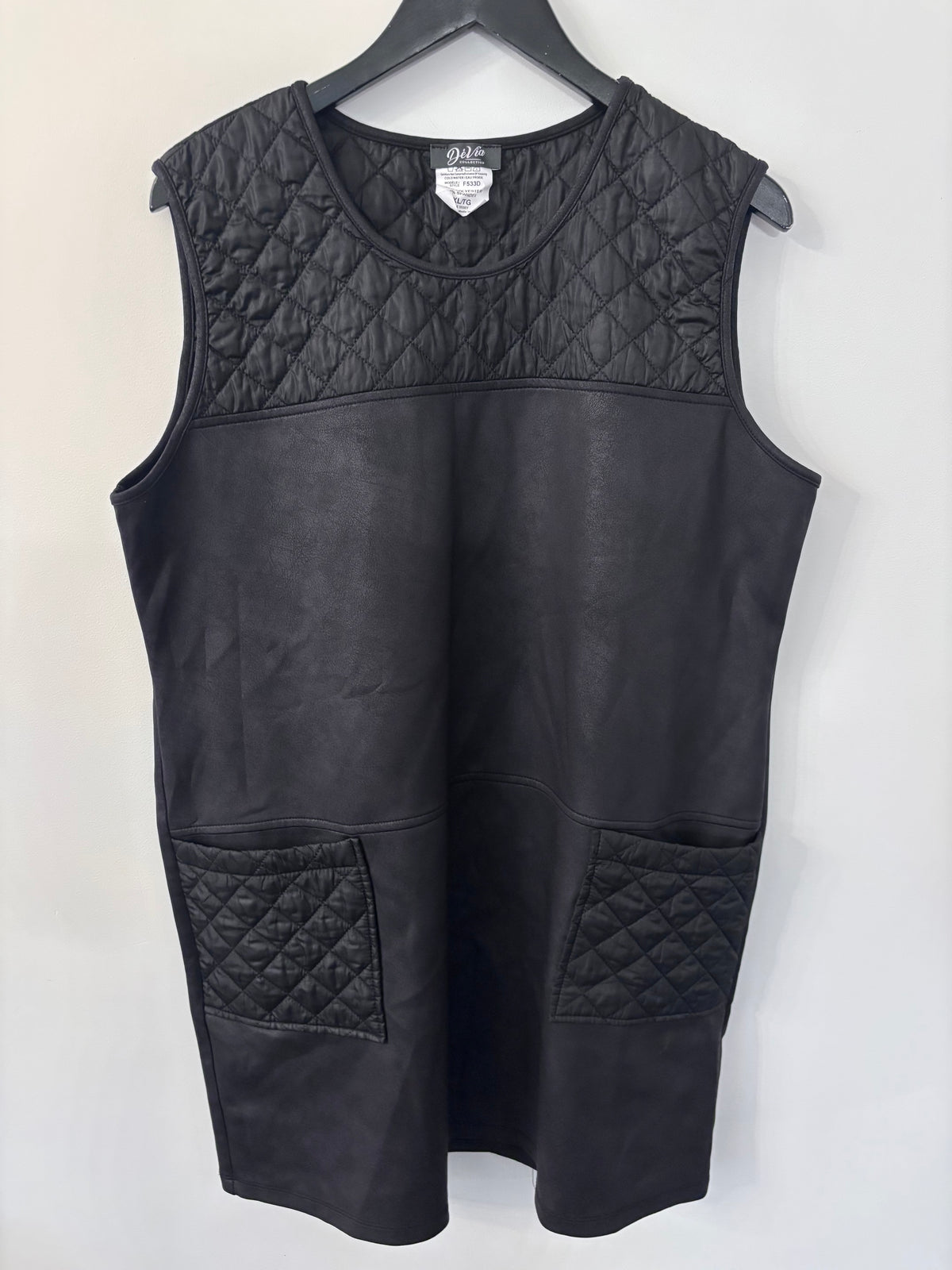 De Via Black Knee Length Dress | Sz XL