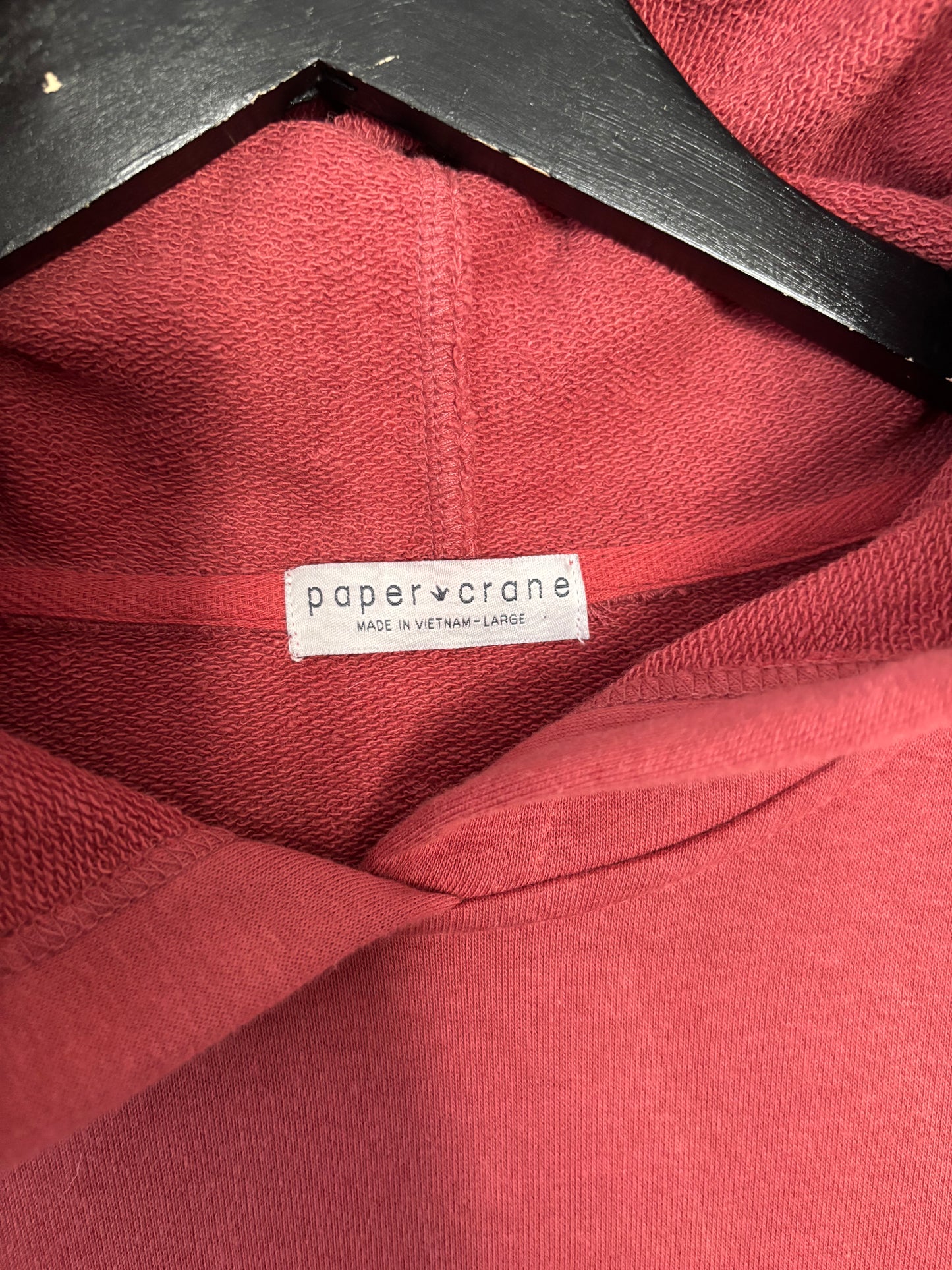 Paper Crane Burnt Orange Pocket Hoodie | Large (N236M8)