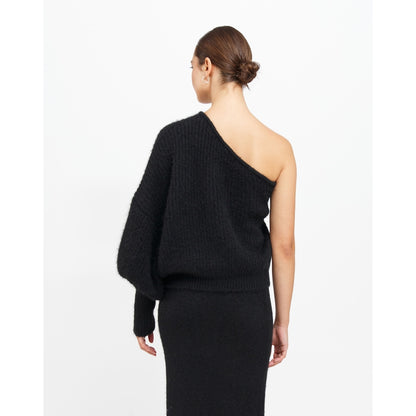 Brunette the Label Victoria One Shoulder Knit Sweater NWT | Sz S/M