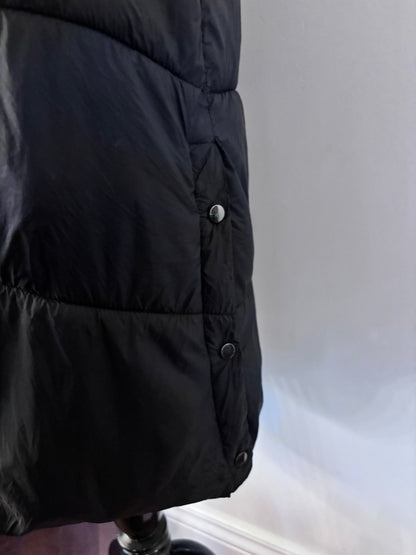 Vero Moda Long Black Puffer Vest | Sz Medium (M1)