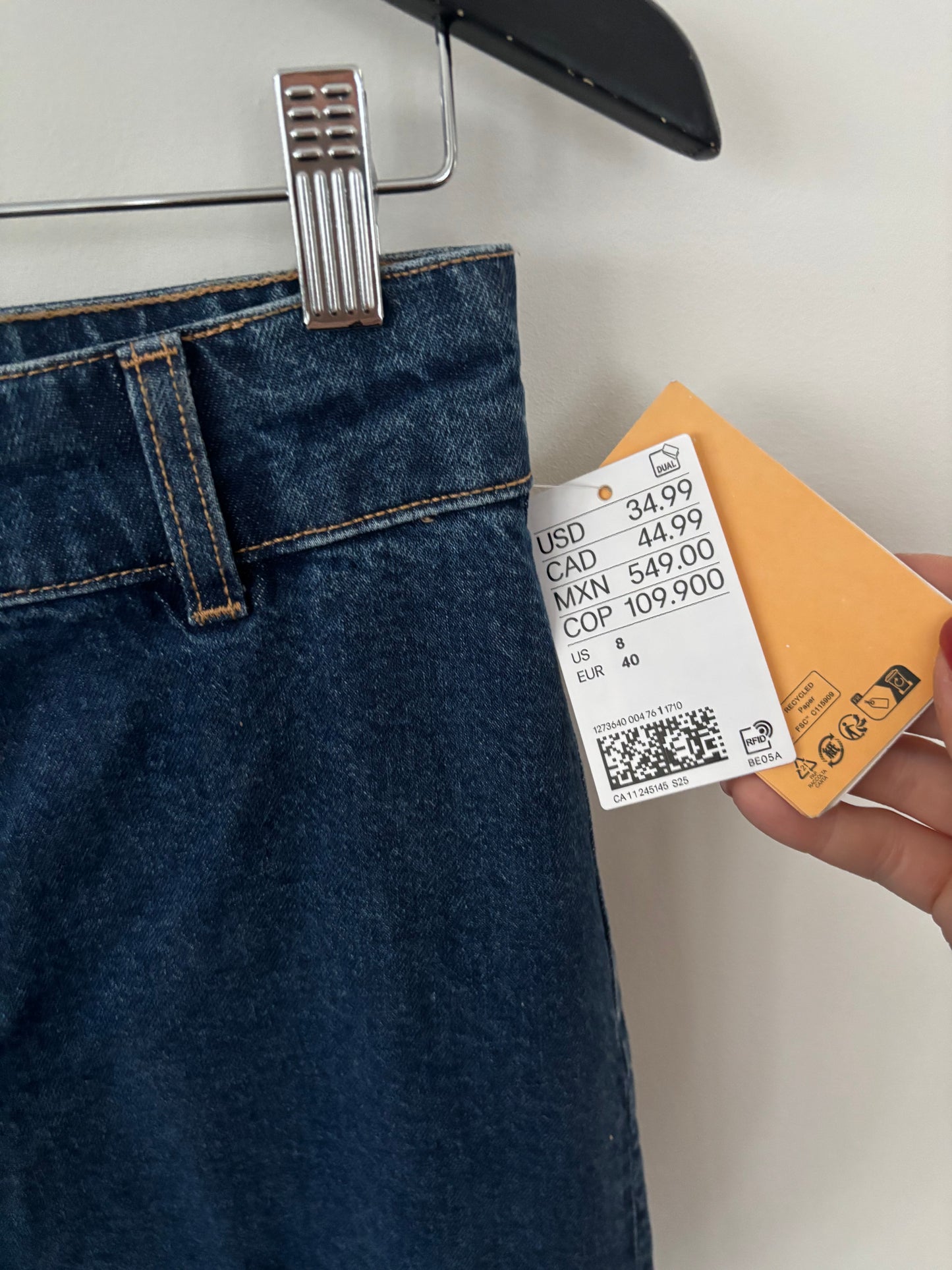 H&M Wide Leg Denim NWT (cropped) | Sz 8 or 29 (J133E13)