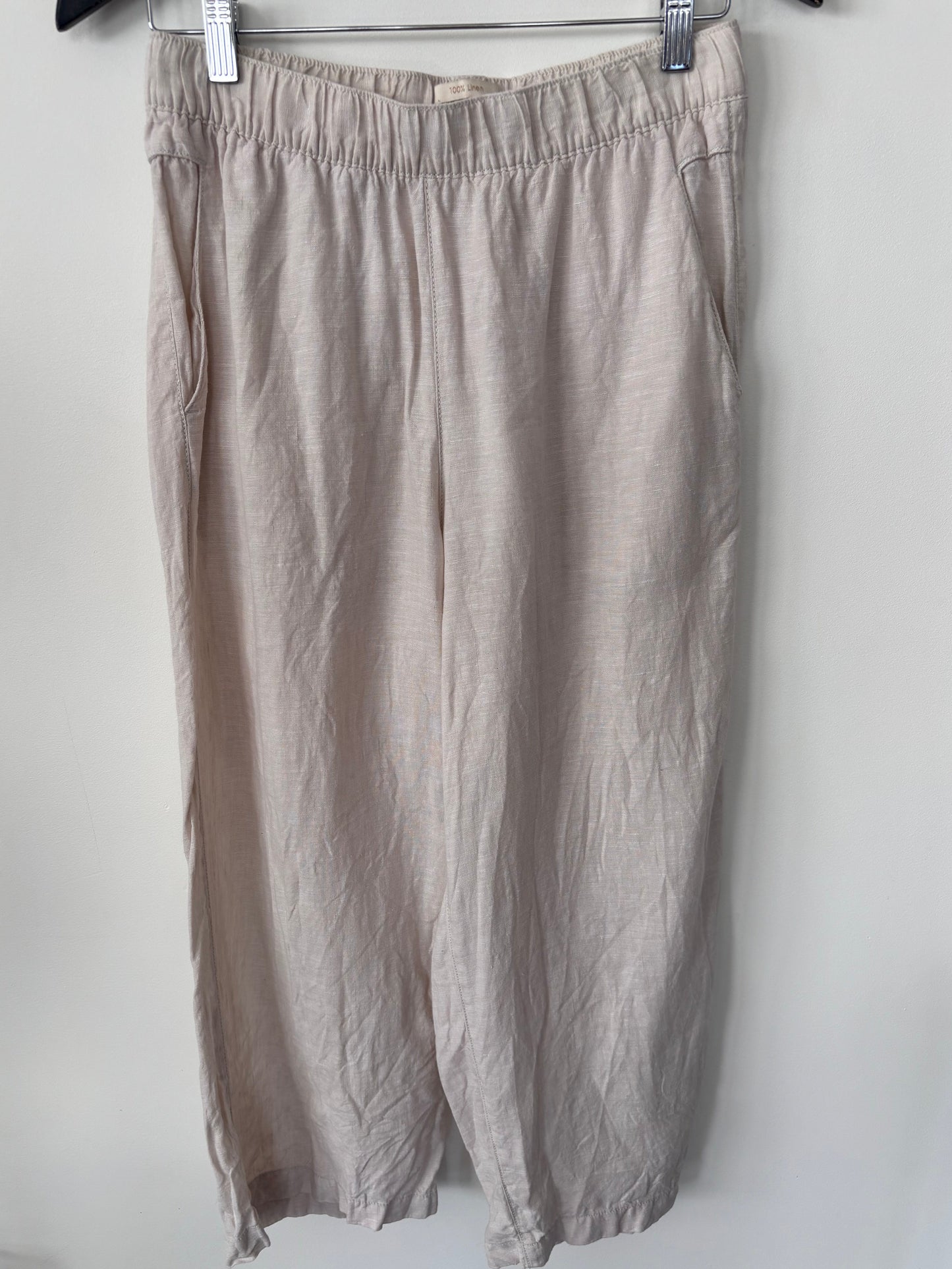 Cynthia Rowley Linen Cropped Pants | Sz Medium