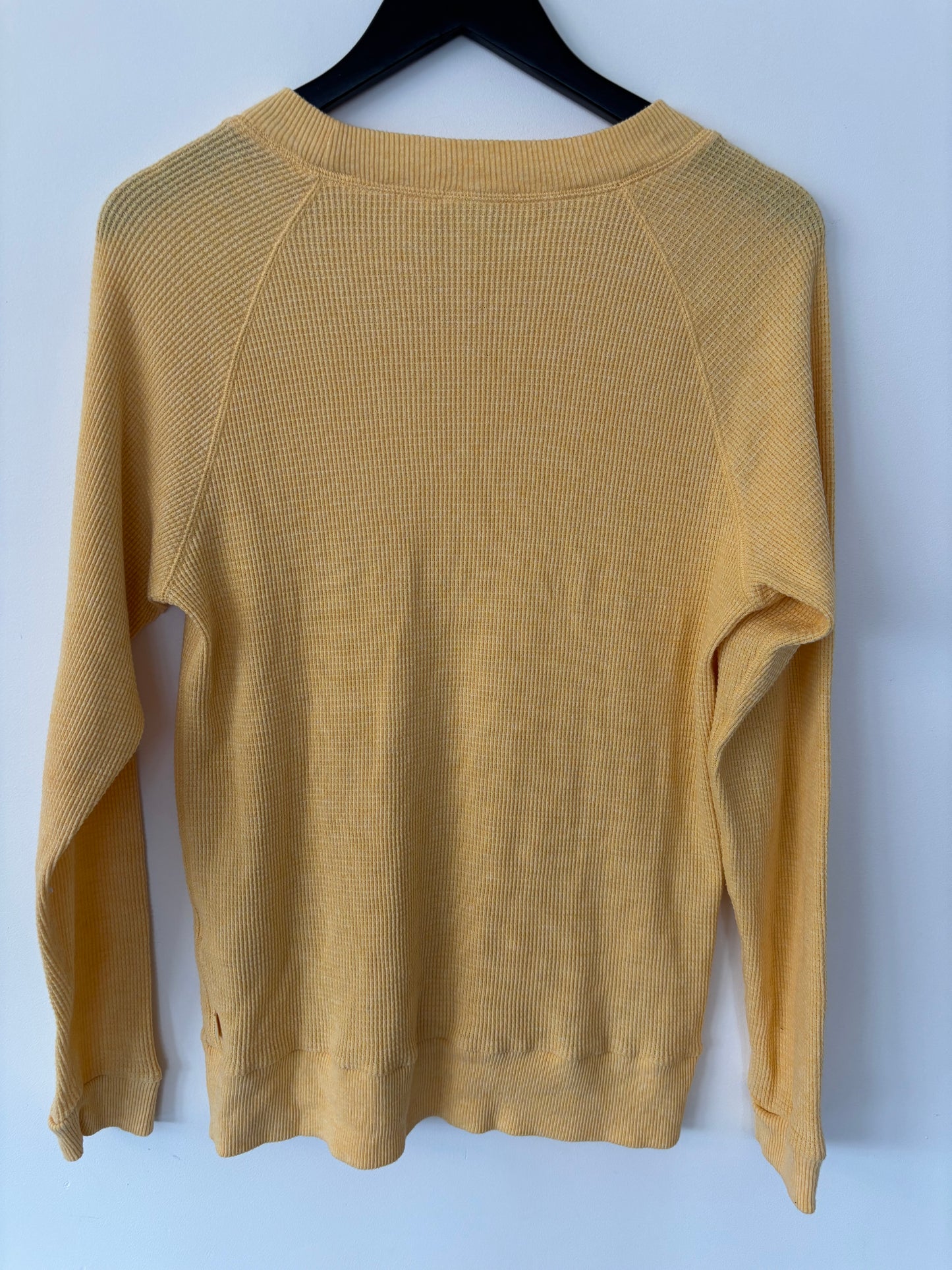 *TNA / Aritzia Yellow Waffle Top | Small