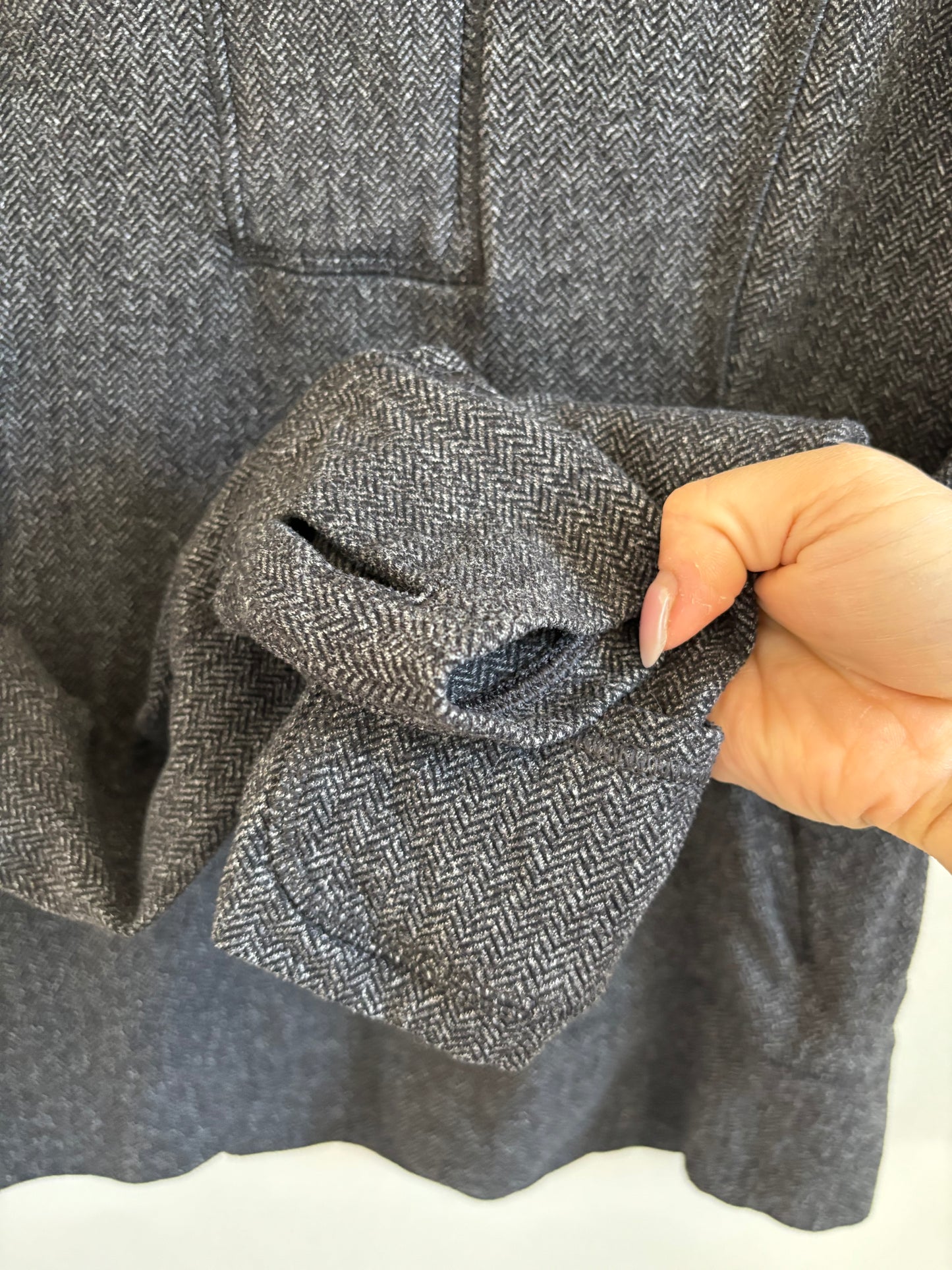 Lululemon Think Fast Pullover in Heathered Herringbone Black | 4 (O61C3)