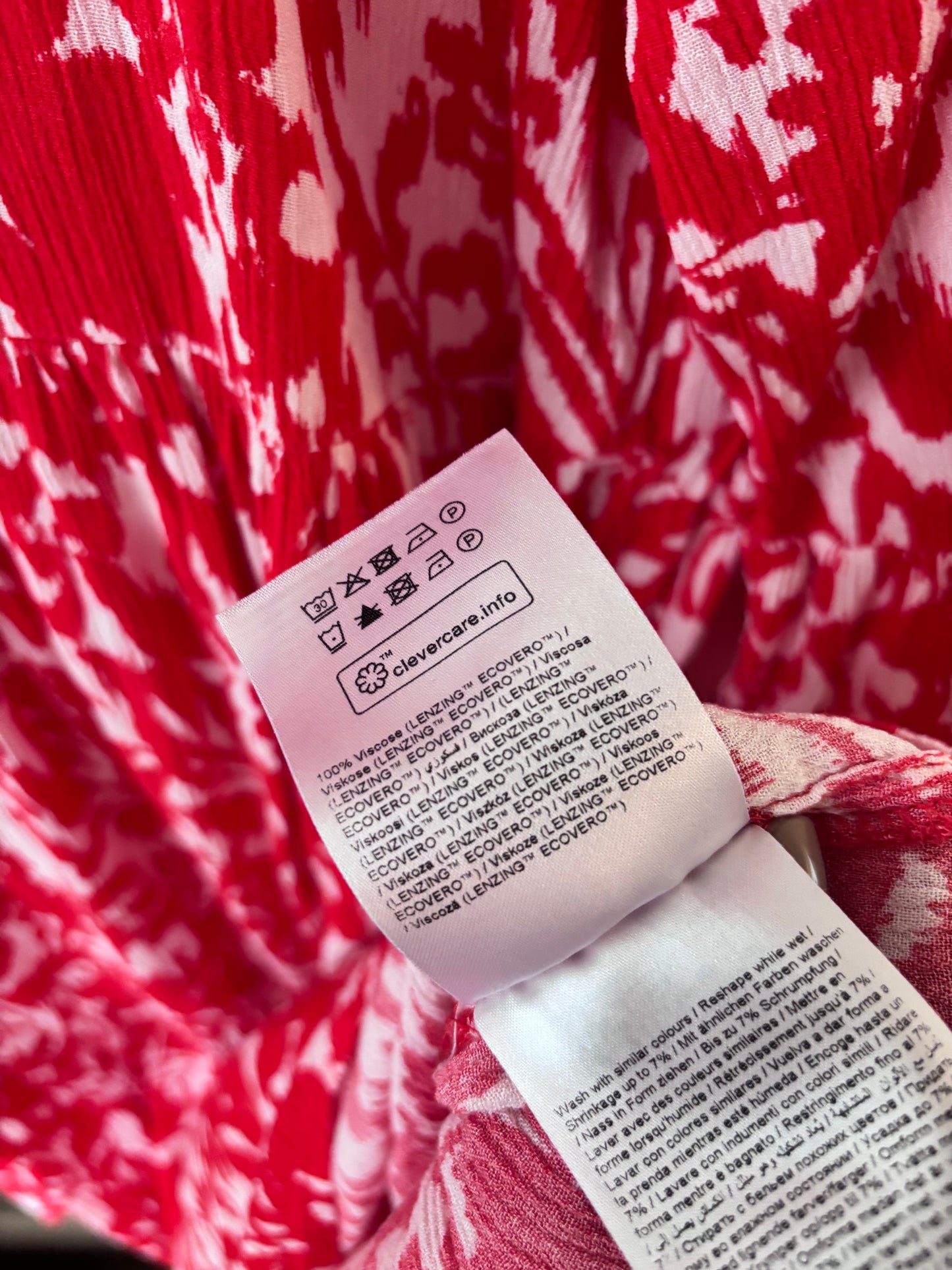 Kaffe Red Printed Dress | Sz 40 / Large