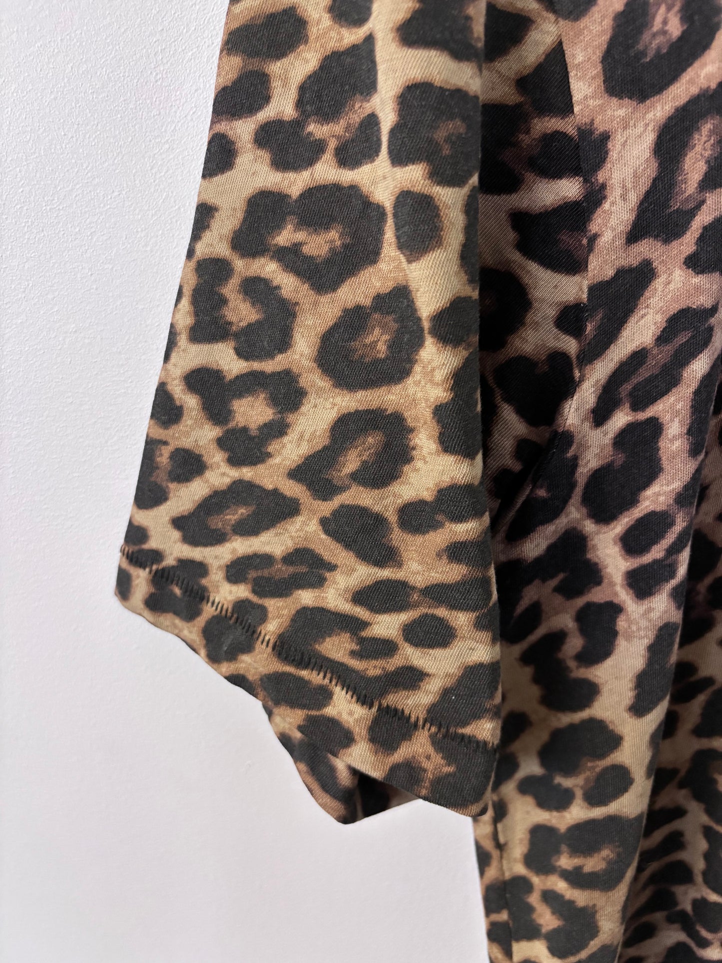 Anine Bing Avi Leopard Print Tee | Sz XS (Fits like Medium)(AC1)
