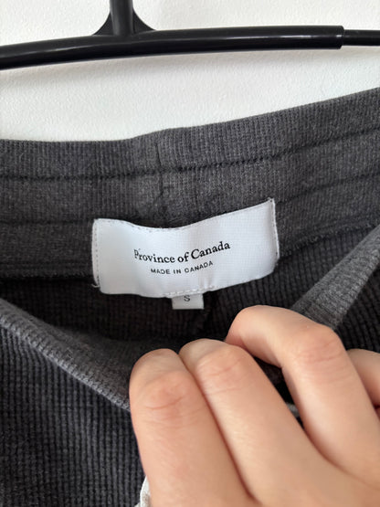 Province of Canada Waffle Thermal Charcoal Joggers | Sz Small