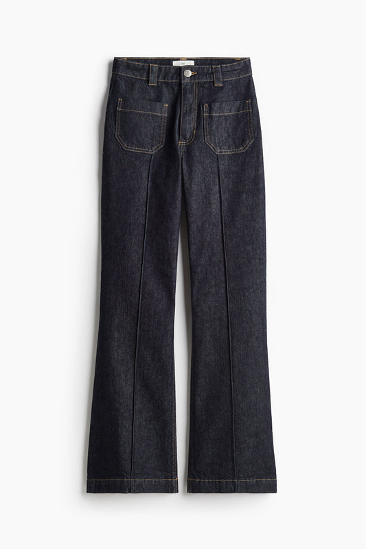 H&M Denim Creased Pants | Sz 14 (N108N19)