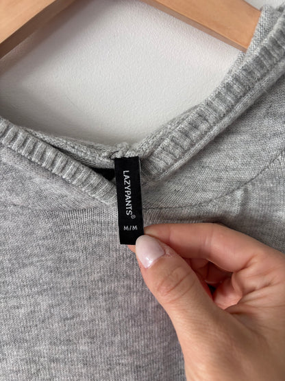 Lazy Pants Grey Oversized Hoodie  | Sz Medium (matching pants in Small Available)