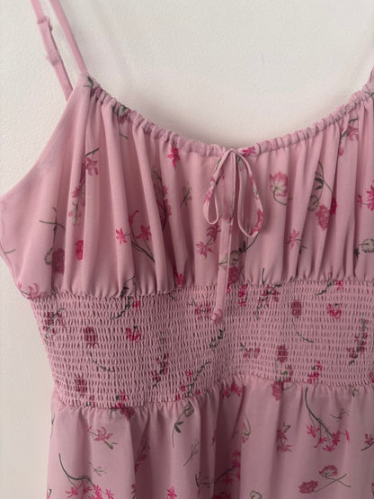 Wilfred Smocked Genoa Mini Dress in Spring Medley | Sz XS (M101W8)