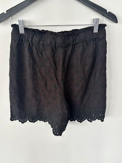 Dex Black Eyelet Shorts | Sz Small (AC1)