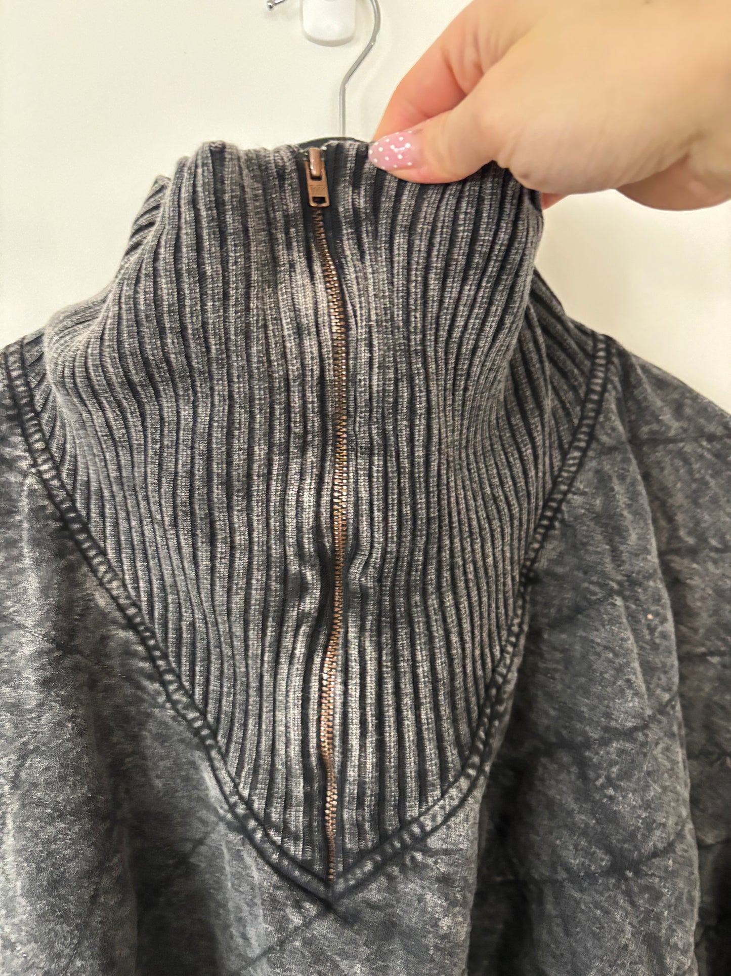 Free People Shiloh Quilted Sweater | small