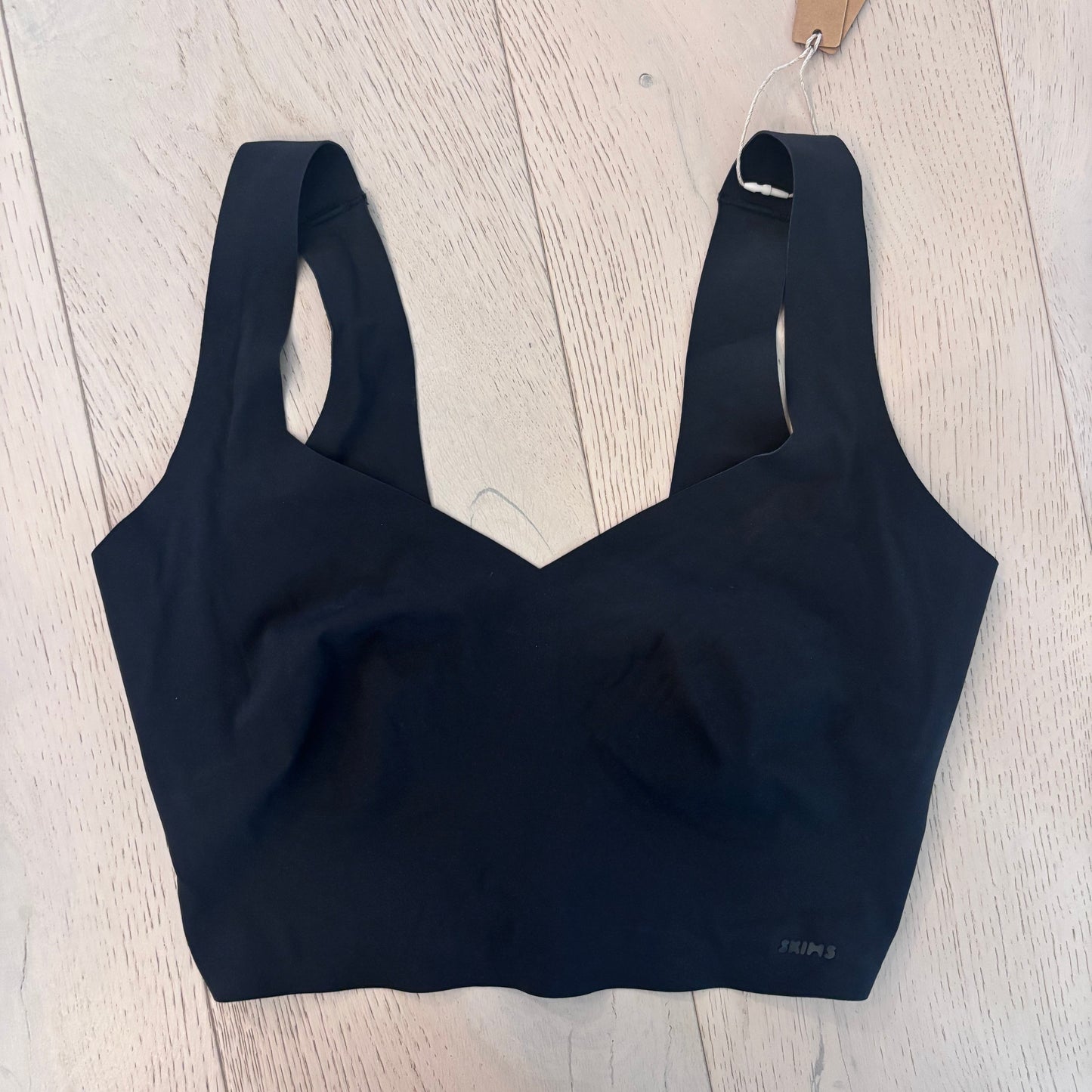 Skims Black Naked Plunge Longline Wireless Bra NWT | Sz S-DD